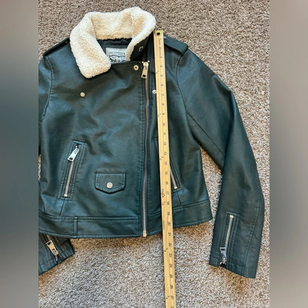 Levi's Moto Jacket Sherpa Collar Faux Leather